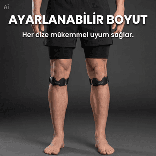 Techno 8Q Ayarlanabilir Diz Kapağı Destek Kayışı: Hedefe Yönelik Basınç + Tıbbi Silikon Ped + Nefes Alabilir Destek - 9